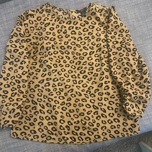 Ann Taylor Factory Leopard Print Blouse